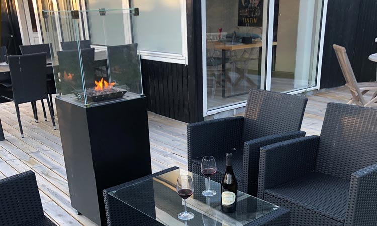 outdoor Malaga gas fire