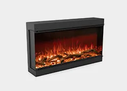 Built-in electric LED fireplace