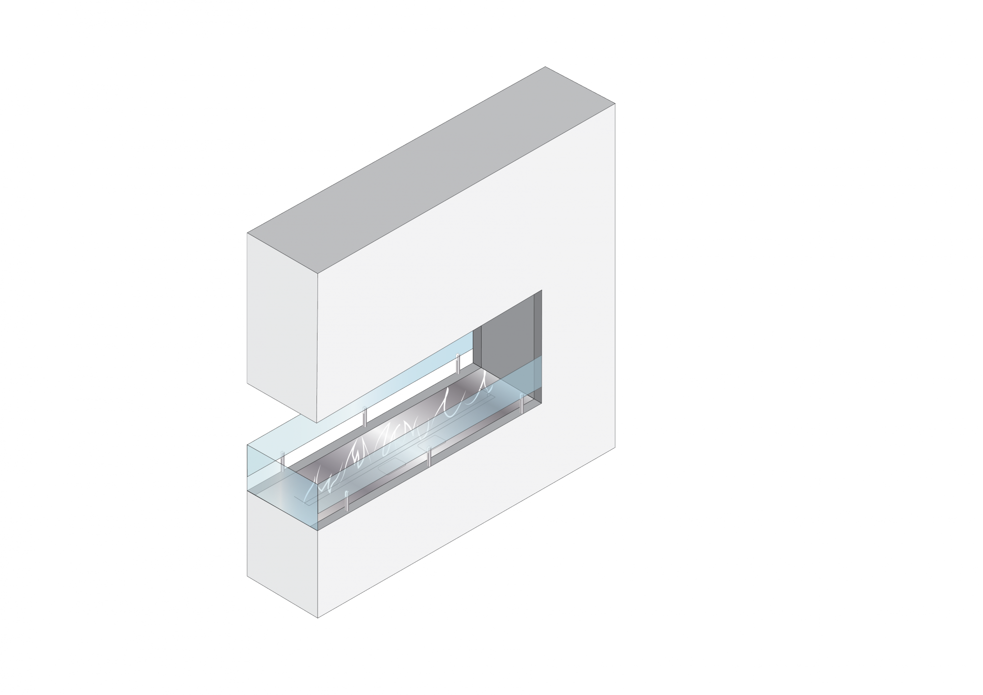 Insert bioéthanol Room Divider