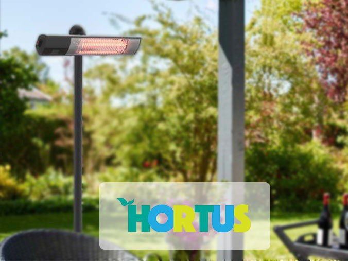 Chauffage d'extérieur Hortus dans un jardin