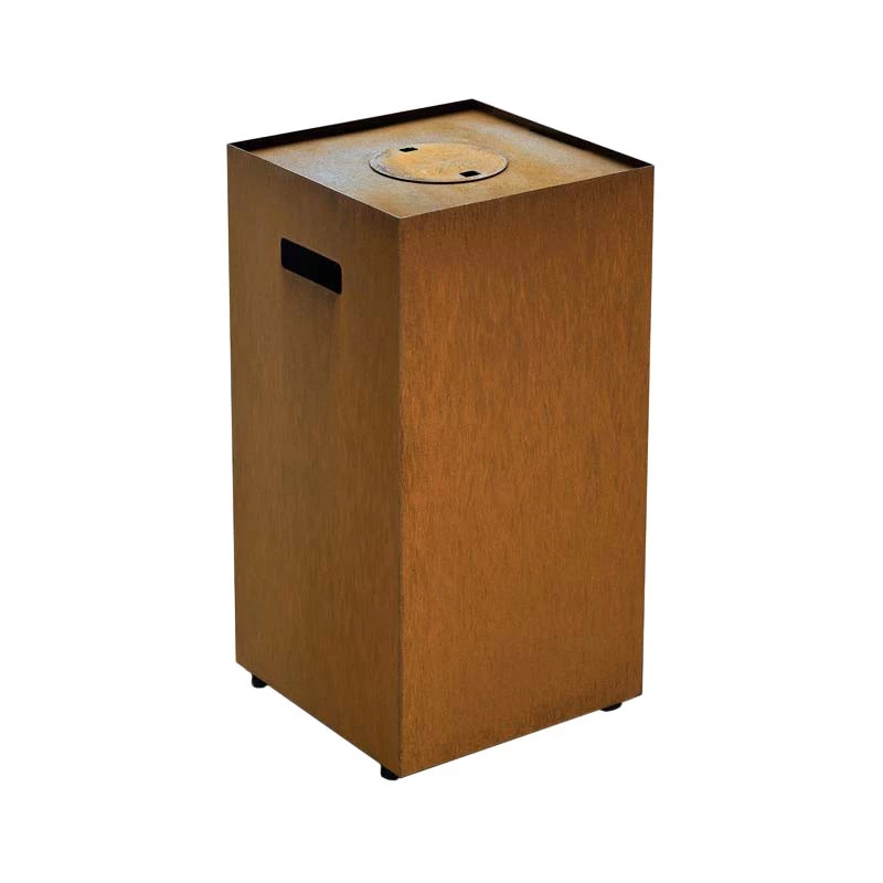Cache Bouteille de Gaz Galio Corten Planika Fires | Bio-cheminee.fr | Housse pour bouteille de gaz