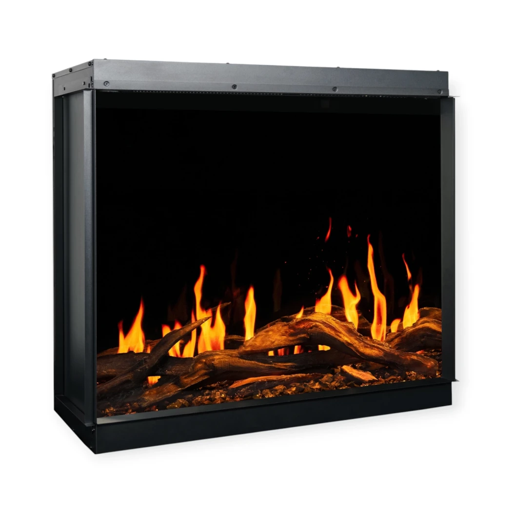 Cheminée Électrique 74 | Murale | Flamme LED Réaliste & Contrôle de Chauffage Intelligent