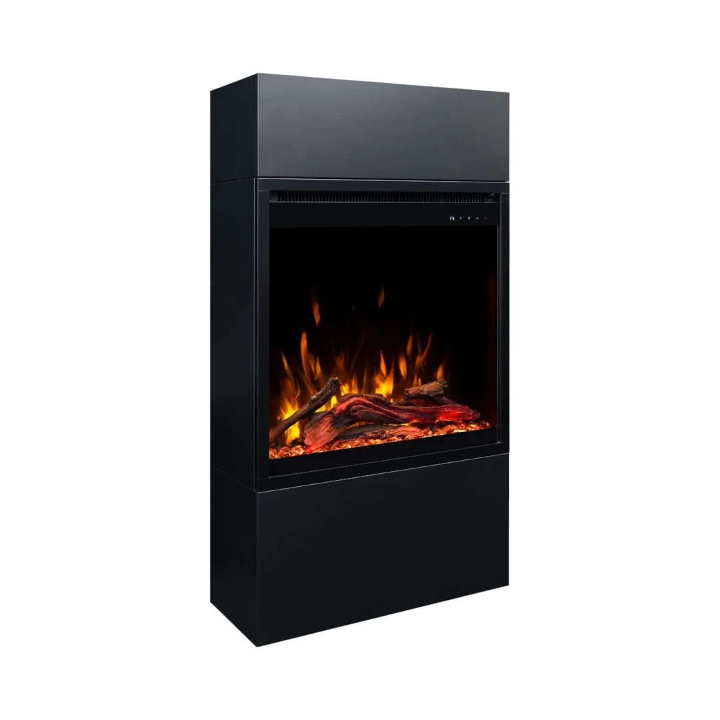 Foyer électrique indépendant Milos 60 | Flammes réalistes & sortie de chaleur 1,5 kW – Noir