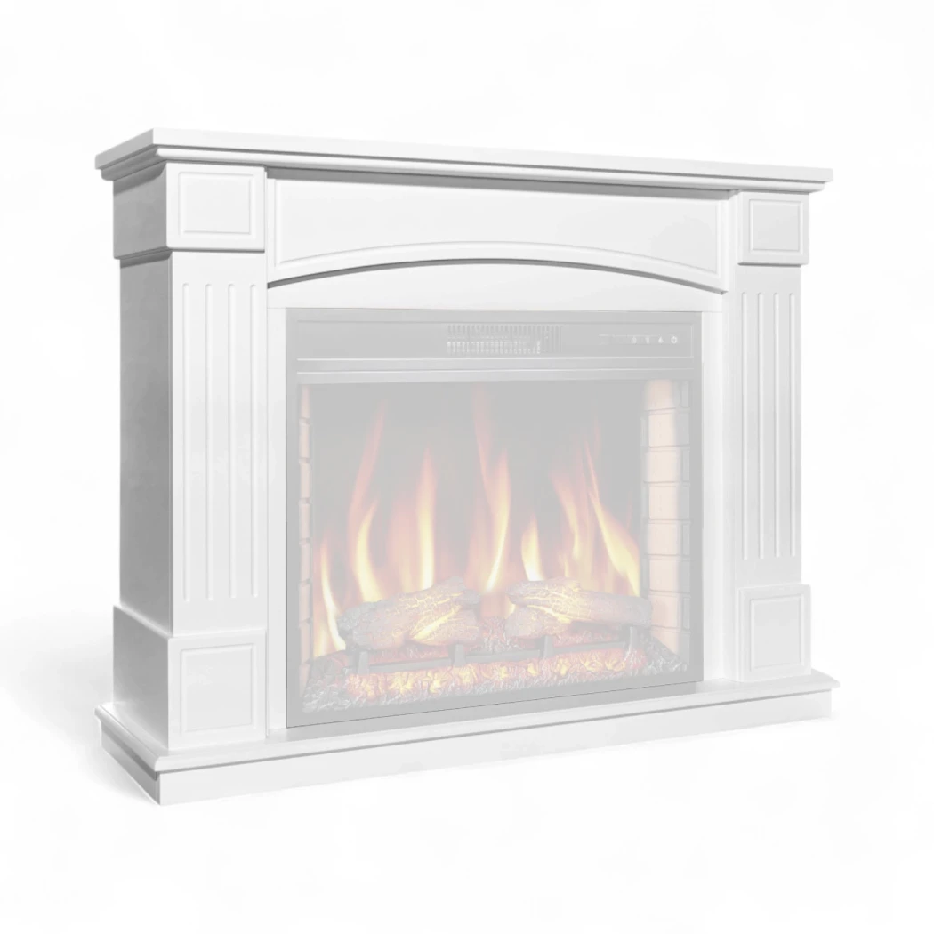 ArtiFlame Boston White Manteau de Cheminée | Cadre uniquement, compatible avec l'insert électrique AF28S