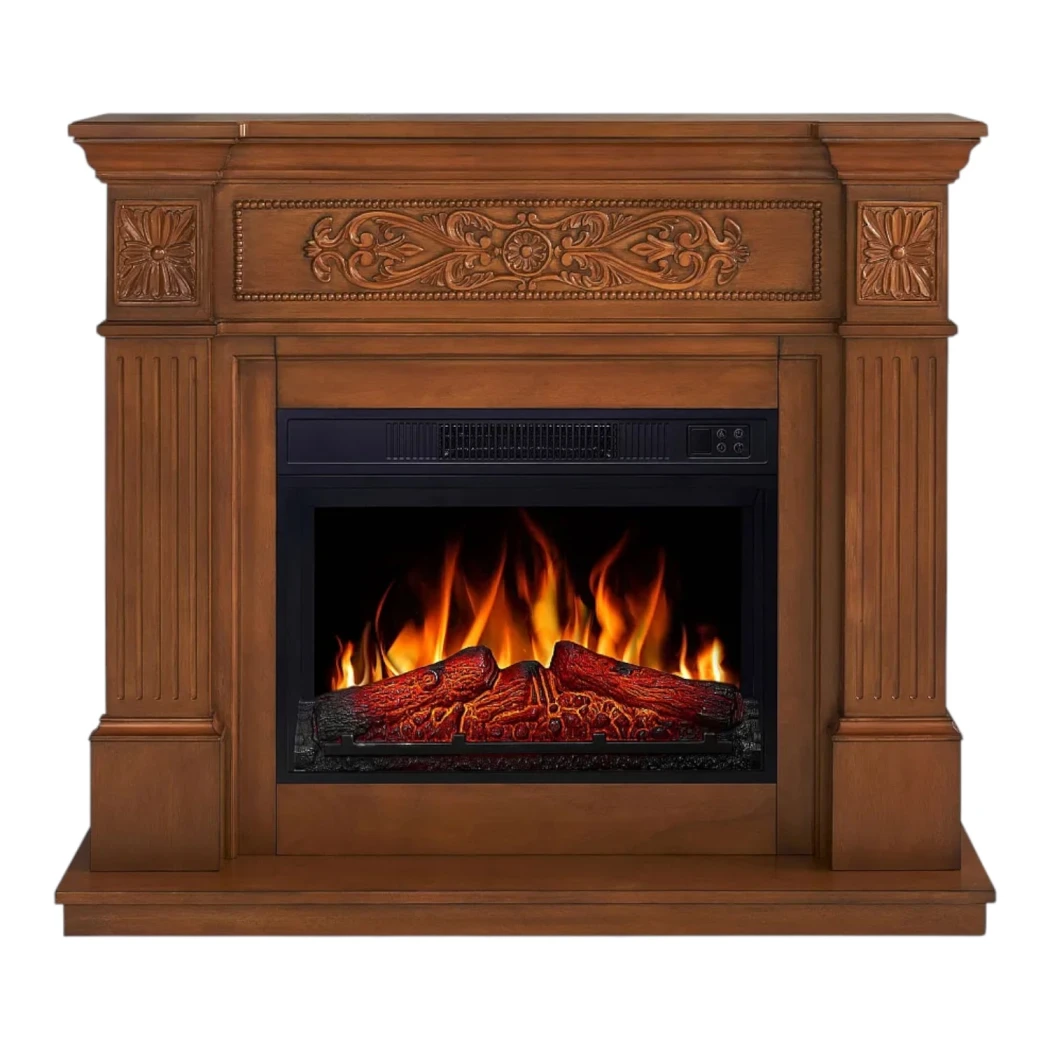 ArtiFlame Toscana – Ensemble de cheminée électrique en chêne | Manteau autoportant | Choisissez AF23S ou AF23BS | 1,8 kW, thermostat