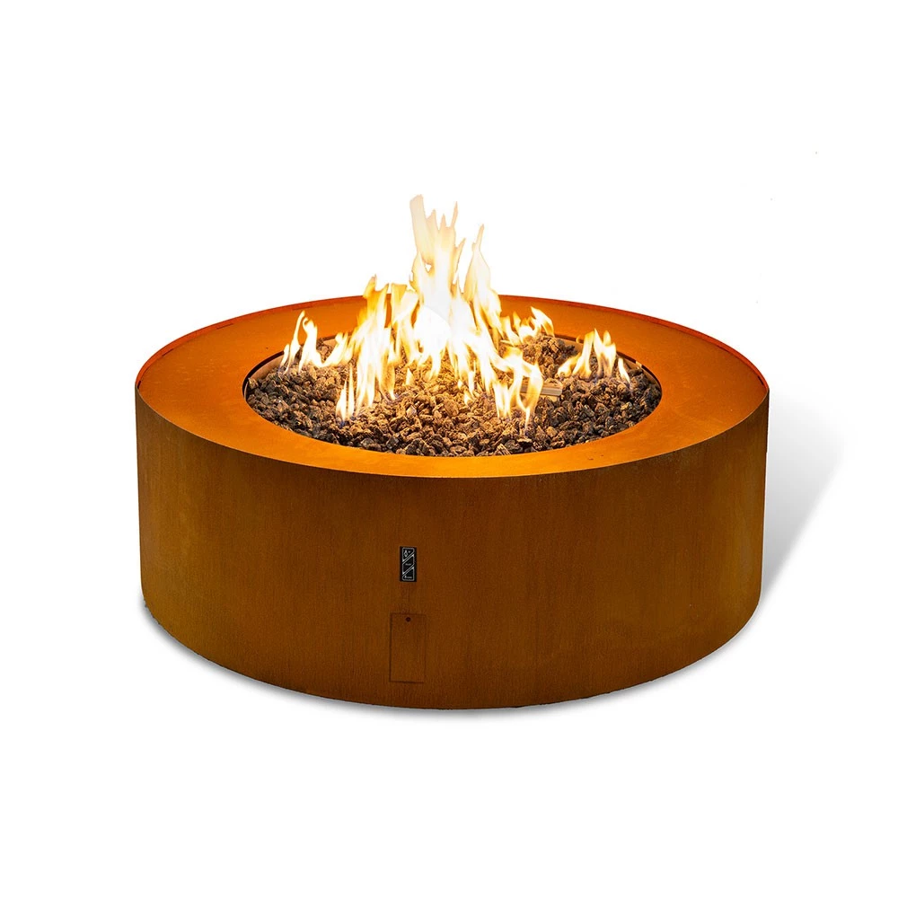 Galio Star Corten - Automatique Planika Fires | Bio-cheminee.fr | Cheminée à gaz d'éxterieur
