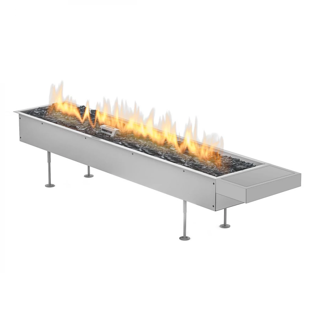 Planika Fires Galio Manual 1000 Insert Gaz – Extérieur – Gaz naturel/propane – jusqu'à 13,6 kW