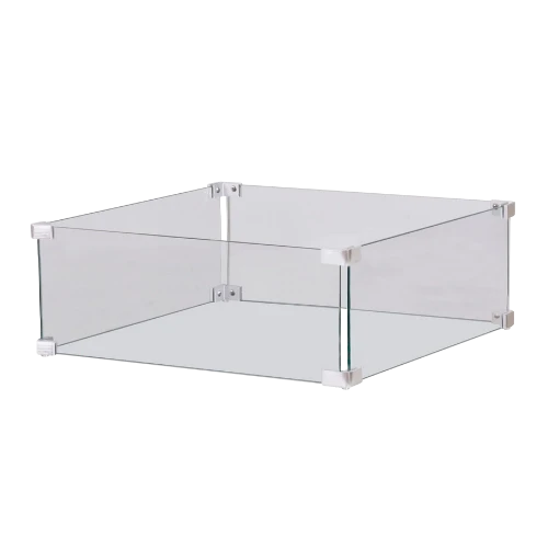 Ensemble de Verre Happy Cocooning Carré – Pare-brise en Verre Trempé 56x56cm pour Estate Square 88