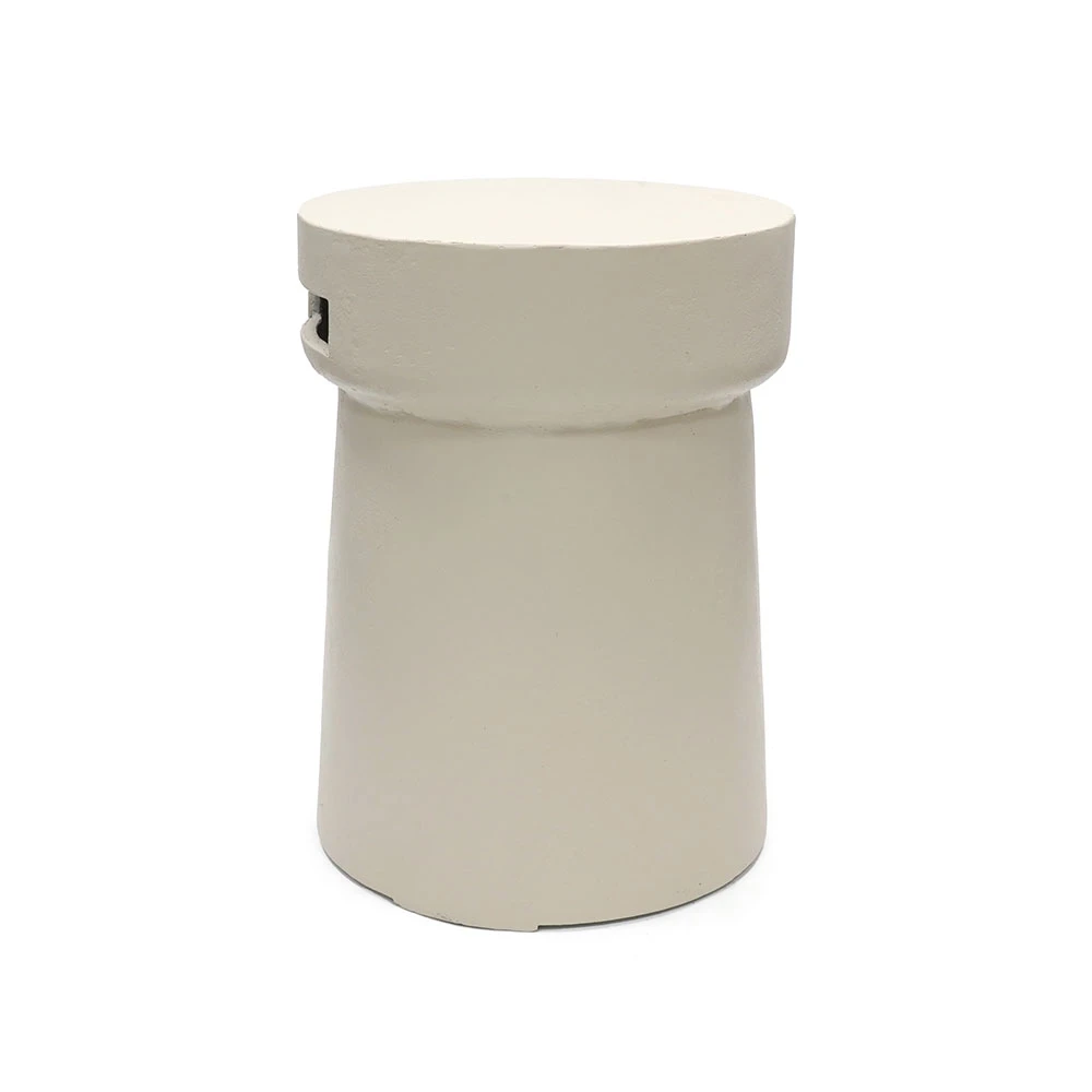 Happy Cocooning Coffre Liège Beige Nacre – Cache Bouteille de Gaz d'Extérieur en Composite 41 cm