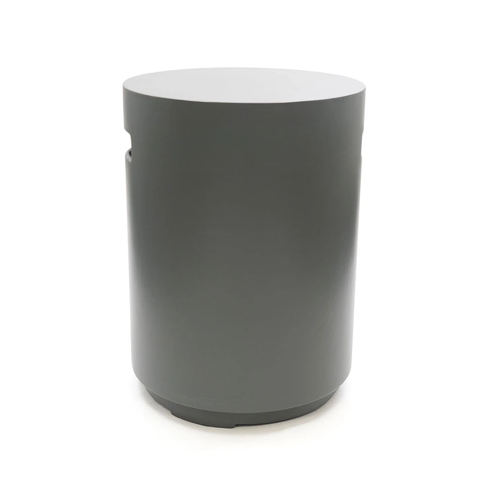 Housse de Bouteille de Gaz Ronde Fumée Anthracite par Happy Cocooning – Rangement pour Réservoir de Gaz Composite de 40,5 cm en Extérieur
