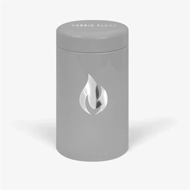 Support design pour allumettes – Gris Nordic Flame | Bio-cheminee.fr |