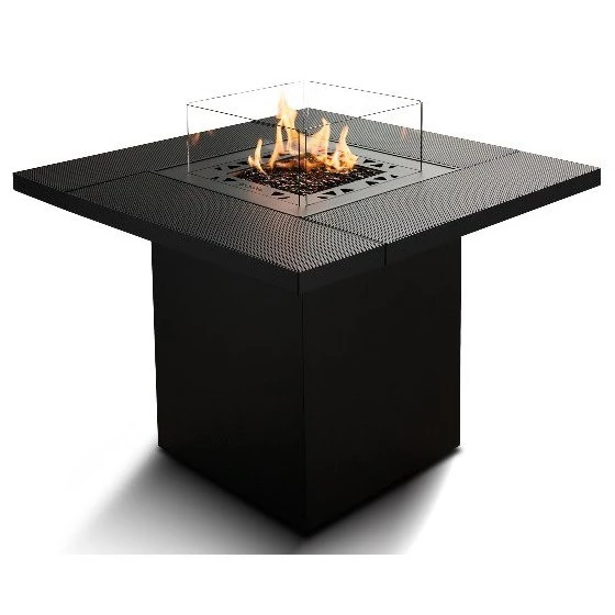 Chauffage de terrasse Square Table de Planika Fires | Bio-cheminee.fr |