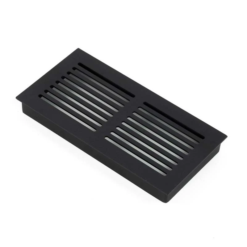 Grille de ventilation pour cheminée - Noir | Bio-cheminee.fr |