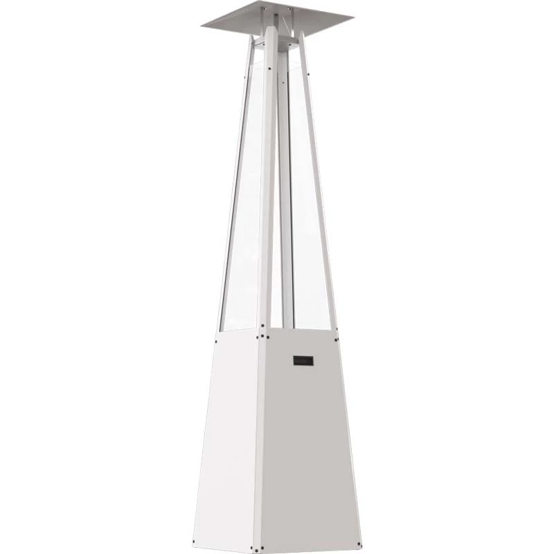 Parasol chauffant pyramide | Bio-cheminee.fr | Cheminée au gaz autoportante extérieur