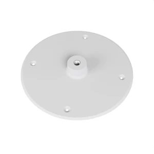 Support de plafond blanc pour bio cheminée Cocoon Aeris.