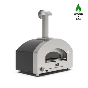 Futuro 2 Pizzas Four à Pizza extérieur Noir argenté