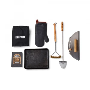 Wood Fire Collection Kit d'accessoires pour poêles d'extérieur DeliVita