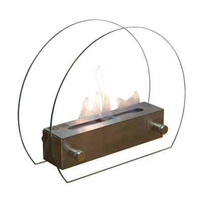 Cheminée de table pour alcool, cheminée en métal pour l'intérieur, portable  au bioéthanol, cheminée de table avec aide à l'extincteur et entonnoir,  véritable cheminée portable pour l'extérieur (blanc) : : Bricolage