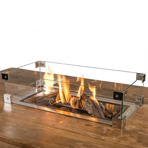 Accessoires pour cheminée au gaz Verre comme accessoires