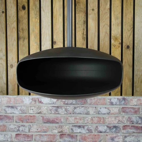 Noire UFO-50 Cheminée bio Hein & Haugaard montée suspendue Noire UFO-50 Hein & Haugaard cheminée suspendue fabriquée à la main