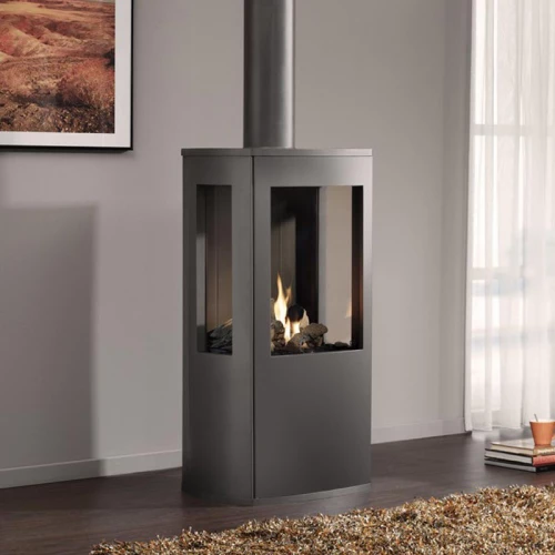 Cheminée à gaz dans un design classique |Bio-Cheminée Cheminée à gaz de Dru
