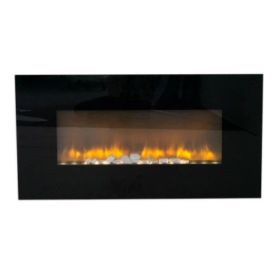 Cheminée avec forme oblongue Cheminée électrique murale