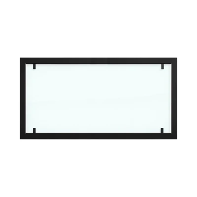 Cadre extérieur pour Foco Two 1200 avec vitre de sécurité intégrale | Achetez Foco Fires ici Cadre en acier noir avec vitre complète pour foyers au bioéthanol Foco Two 1200.
