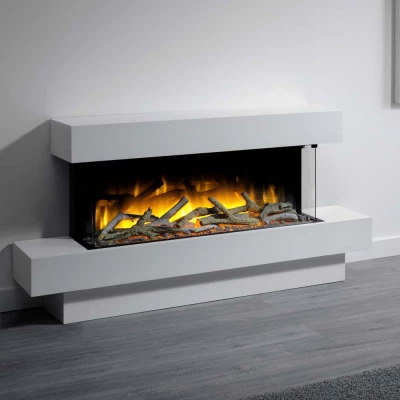 Cheminée électrique élégante Iona 1000 de la marque Flamerite Fires Cheminée électrique murale Iona 1000 de Flamerite Fires