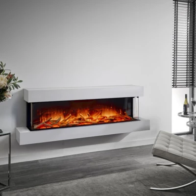 Cheminée électrique élégante Iona 1500 de la marque Flamerite Fires Cheminée électrique murale Iona 1500 de Flamerite Fires