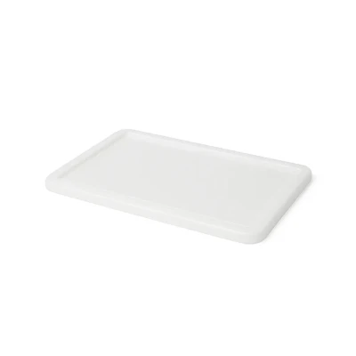 Couvercle pour Boîte à Pizza - 30x40 cm | Achetez ici Couverture pour boîte de fermentation à pâte à pizza en plastique transparent blanc - dimensions 30x40 cm.