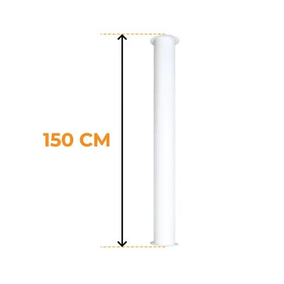 ube de montage ScandiFlames Toronto Blanc 150 cm ube de montage ScandiFlames Toronto Blanc 150 cm