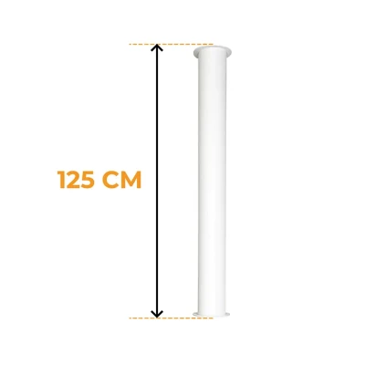 ube de montage ScandiFlames Toronto Blanc 125 cm Tube de montage ScandiFlames Toronto Blanc 125 cm