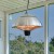 Chauffe-terrasse argent suspendu