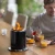 Volcano bord ildsted medium – sort rustfrit stål