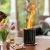 Volcano bord ildsted medium – sort rustfrit stål