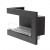 Insert de cheminée d'angle de 65 cm