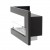 Insert de cheminée d'angle de 65 cm