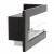 Insert de cheminée angle contemporaine 