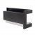 Insert de cheminée angle gauche - 85 cm