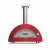 Four à pizza à bois Moderno 5 Pizzas Rouge pour cuisson extérieure