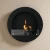 Cheminée ronde en noir