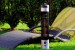 Chauffe terrasse sous table argent