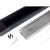 Cheminée bioéthanol Slim Line en noir avec des vitres en verre la rendant transparente. Pour l'intégration au mur.