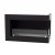 Insert de cheminée angle contemporaine 