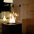 Cheminée au gaz noire