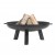 Brasero rond noir