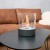 Cheminée de table au bioéthanol noire ronde