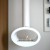 Cheminée Bio suspendue en acier blanc