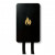 Couverture anti-feu Nordic Flame en Noir et Or - Boîte de design