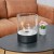 Cheminée de table au bioéthanol noire ronde